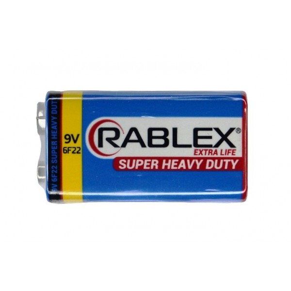 Батарейка крона, Rablex, 6F22, 9V, сольова